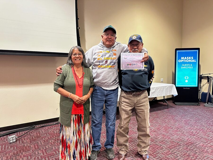 Leonard veteran recognition certificate presentation