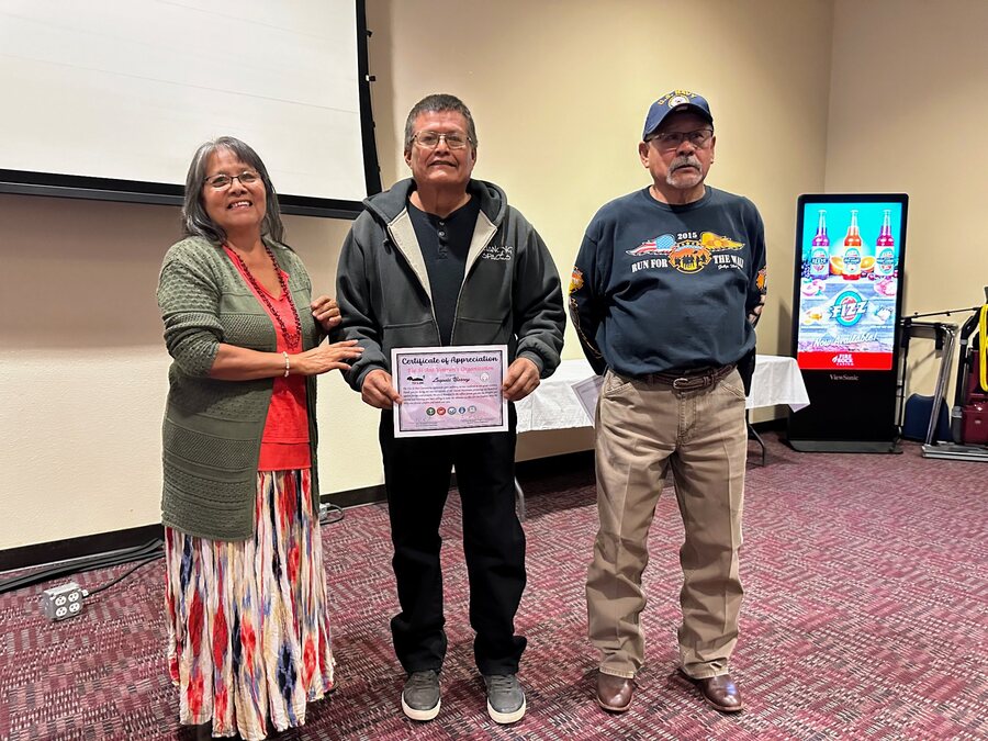 Leopold veteran recognition certificate presentation