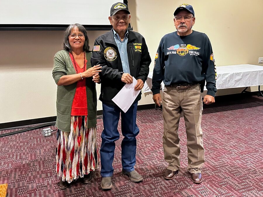 Tim veteran recognition certificate presentation